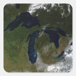 Greaten Lakes Fyrkantigt Klistermärke