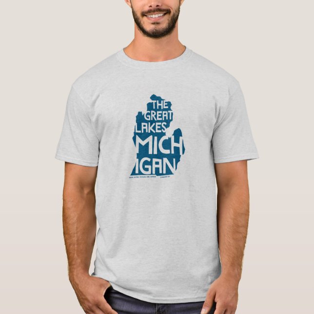 Greaten Lakes Michigan T-shirt (Framsida)