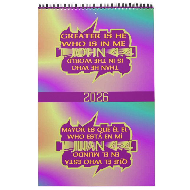 Greater is He© - Esp & Eng Calendar Kalender (Omslag)