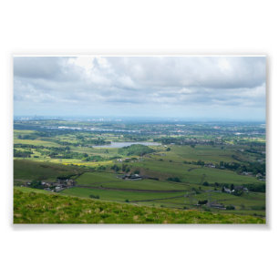 Greater Manchester från Blackstone Edge Fototryck