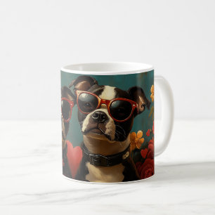 Greater Swiss med hjärtrusor Alla hjärtans dag Kaffemugg