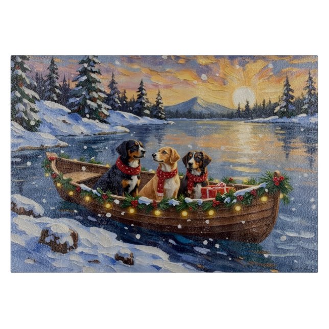 Greater Swiss Mountain Dog Christmas Boat Holiday (Framsidan)