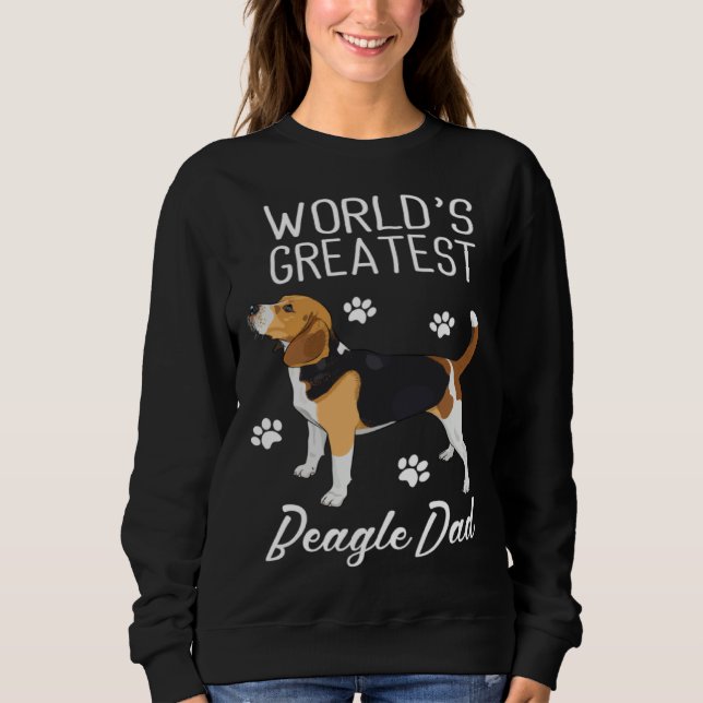 Greatest Beagle Dad Ever Beagle Dog T Shirt (Framsida)