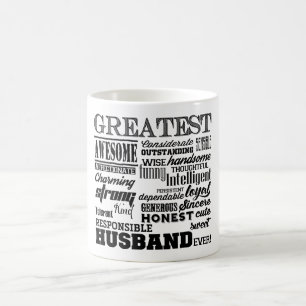 Greatest Husband ever sweet personalized Kaffemugg