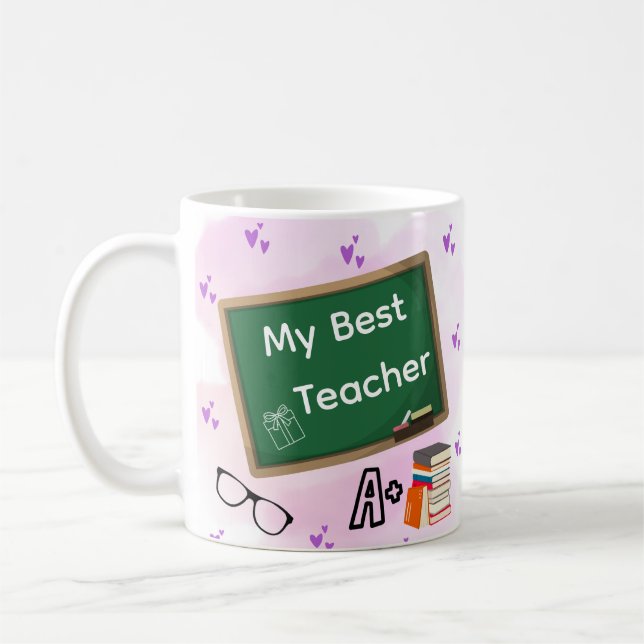 Greatest Teacher Coffee Mug Kaffemugg (Vänster)