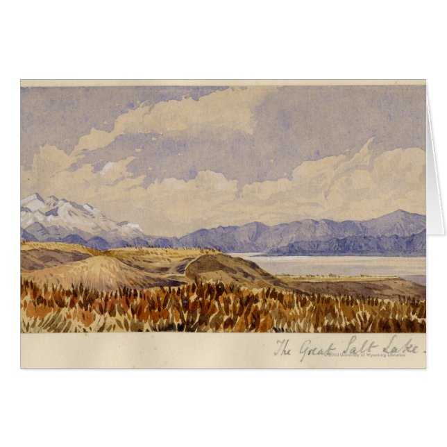 Greatet Salt Lake, Utah Hälsningskort (Framsidan Horizontal)