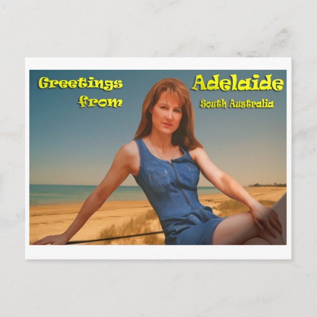 Greatings från Adelaide Vykort (Framsida)