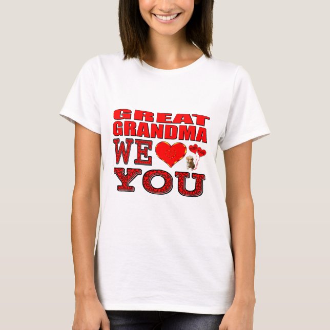 Greatmorma We Kärlek You Tee Shirt (Framsida)