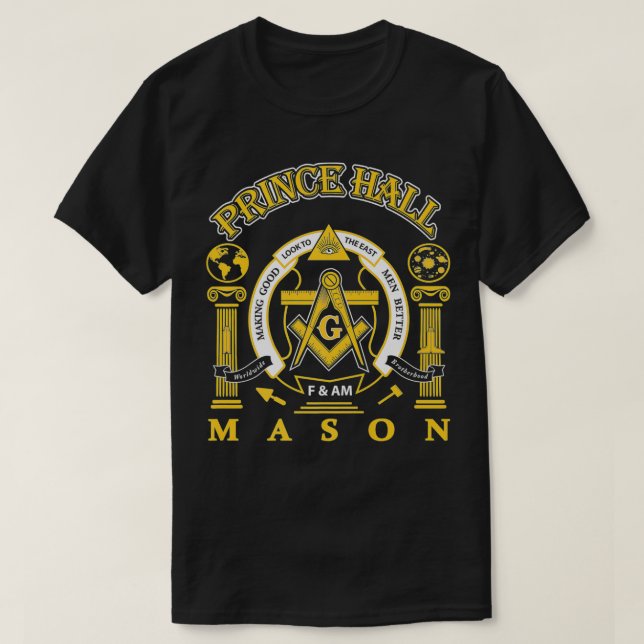 Greats Mason Masonic Prince Hall Masons Presidents T Shirt (Design framsida)