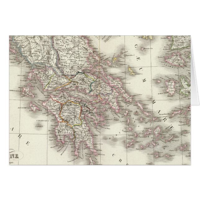 Grece ancienne - Ancient Greece Hälsningskort (Framsidan Horizontal)