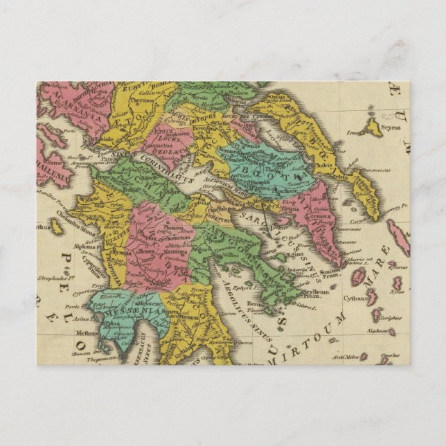 Grecia Antiqua Vykort (Framsida)