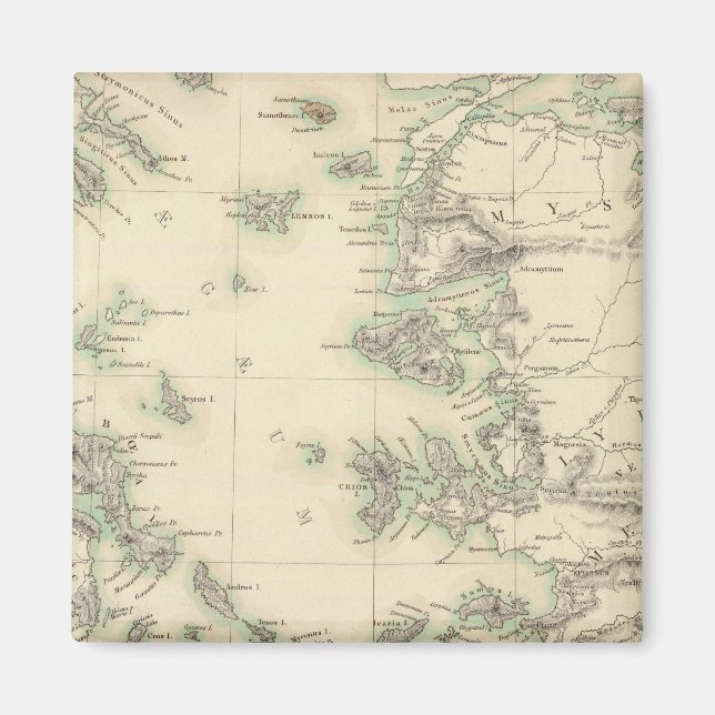 Grecian Archipelago, gammal Magnet (Framsidan)