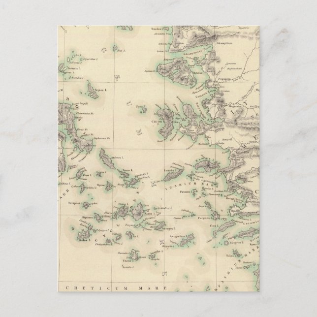 Grecian Archipelago, gammal Vykort (Framsida)