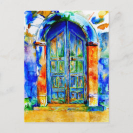 Grecian Door. Vykort