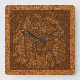 Grecian Mosaic Stone Fyrkantig Klocka