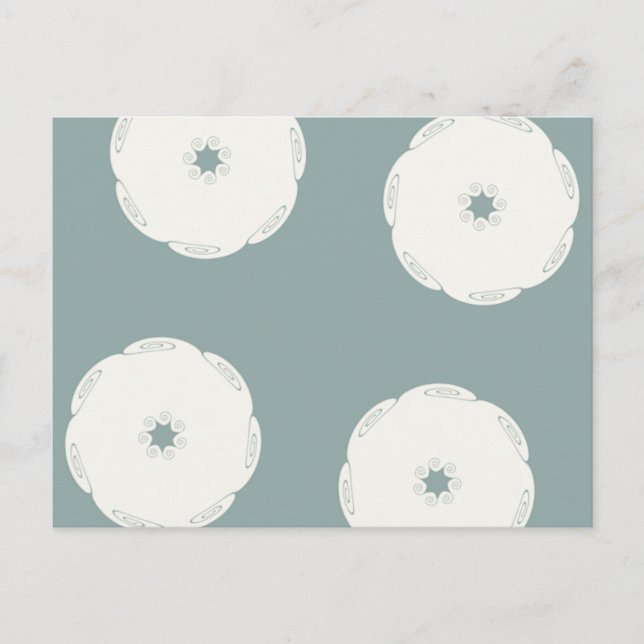 Grecian Spiral Circle Vågar Vykort (Framsida)