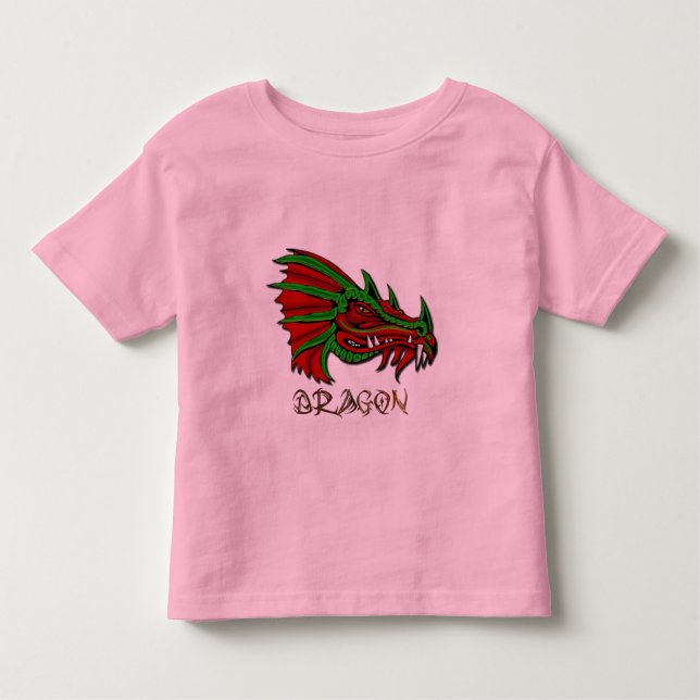 Grecken på Mystical Dragon Fantasy Art Tee (Framsida)