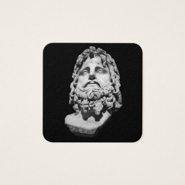 Greco Roman Bust Fyrkantigt Visitkort (Framsida)