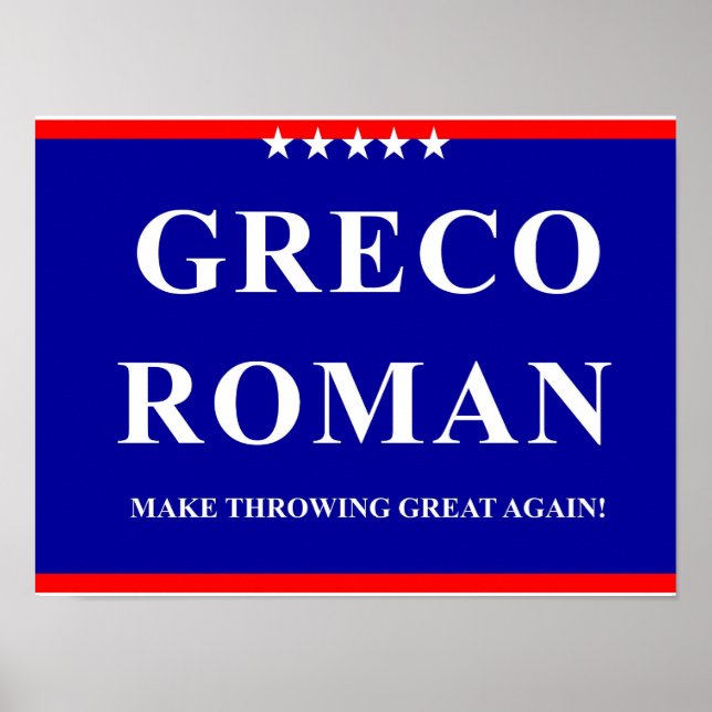Greco Roman Poster (Framsidan)