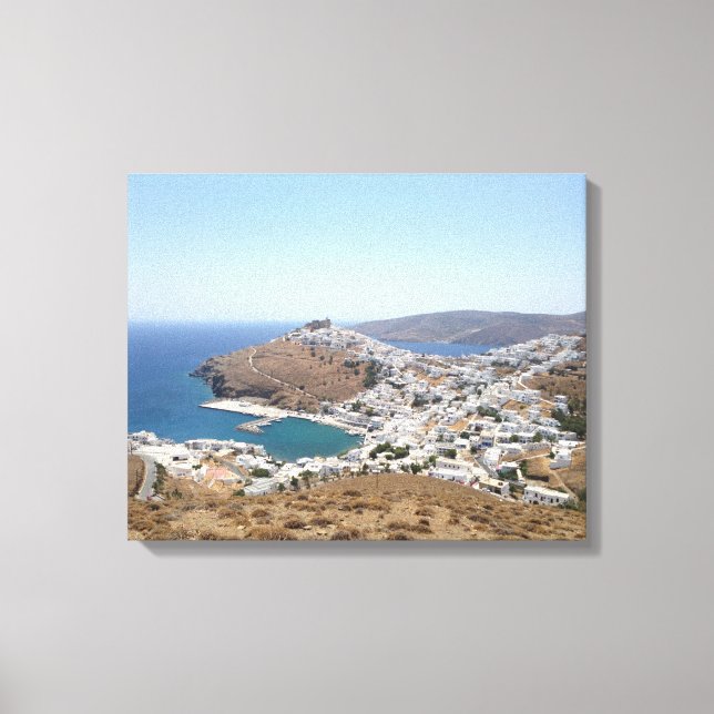 Greece, Astypalaia, Chora Canvastryck (Framsida)