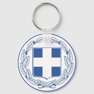 greece emblem nyckelring