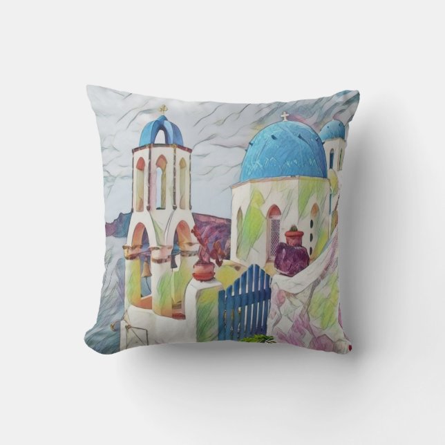 greece kudde (Framsida)