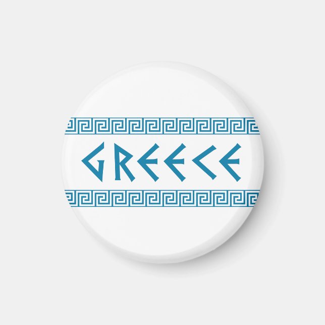 Greece land nationstext namn symbol greek trave magnet (Framsidan)