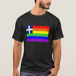 Greece land, stolt regnbåge flagga homosexuell t-shirt