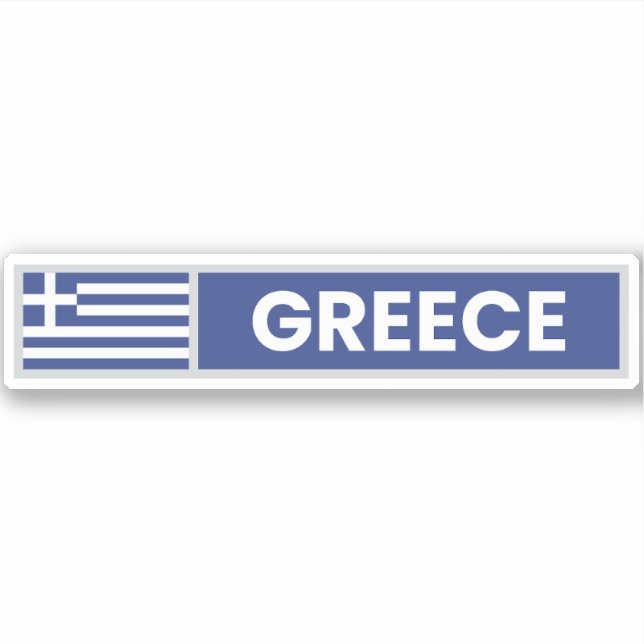 Greece National Flag Klistermärken (Framsida)