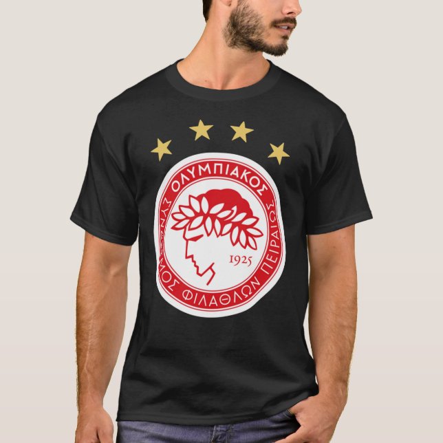 GREECE-OLYMPIACOS FC LOGO Classic T-Shirt (Framsida)