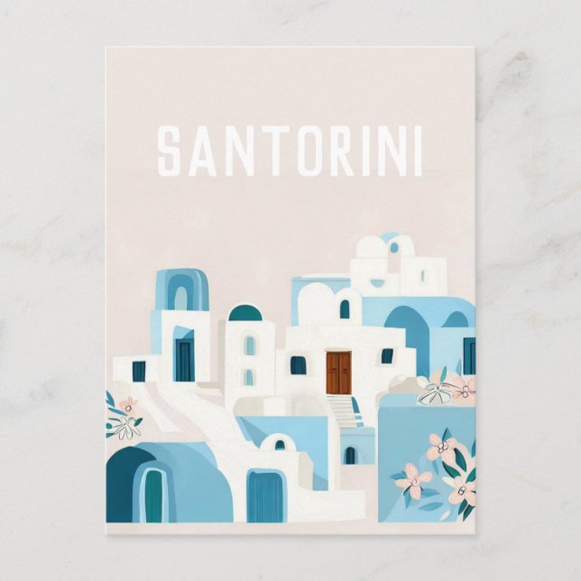 Greece Santorini Vykort (Framsida)