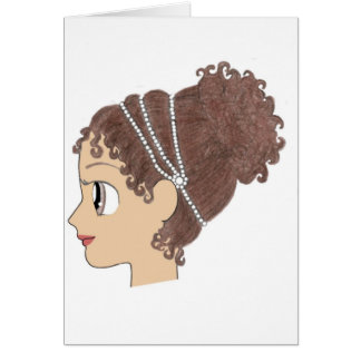 Greecian dam hälsningskort