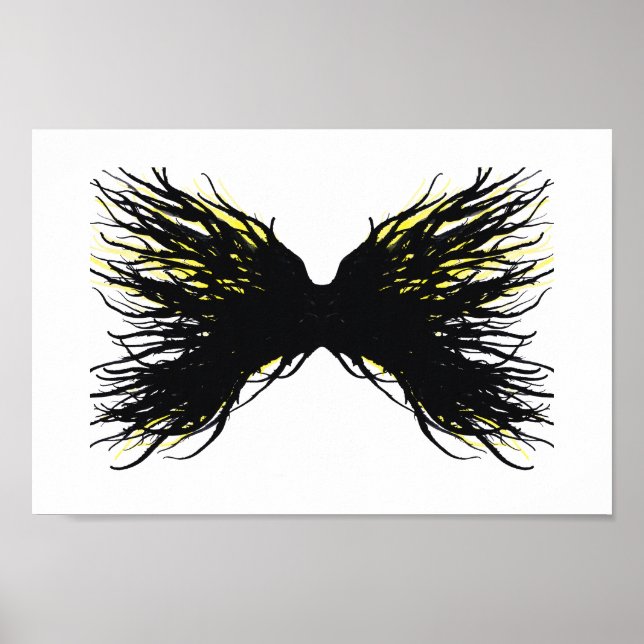 Greed Abstract 7 Deadly Sins Alcohol Ink Art Poster (Framsidan)