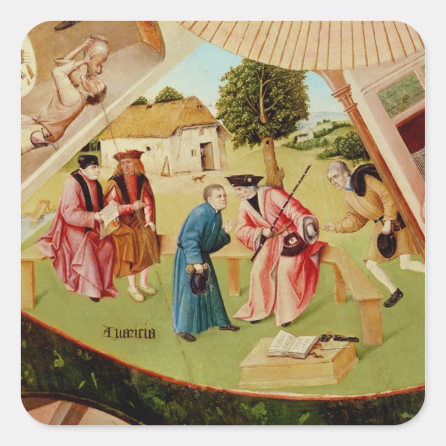 Greed Fyrkantigt Klistermärke (Framsida)