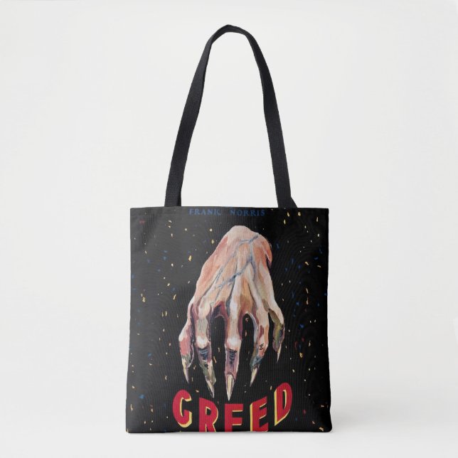 Greed vintage affisch tygkasse (Framsida)