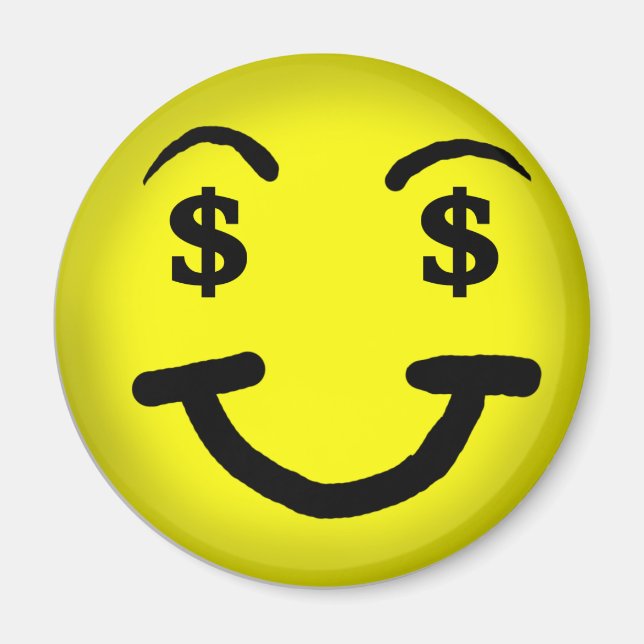 Greedy ansikte Magnet (Framsidan)