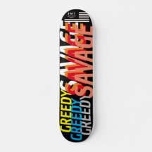 GREEDY SAVAGE JMT 7 3/4-tums Skateboard Deck