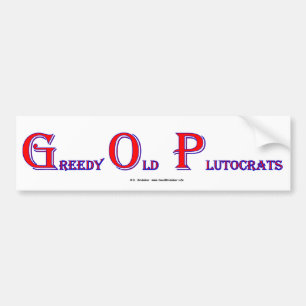 GreedyOldPlutocrats Bildekal