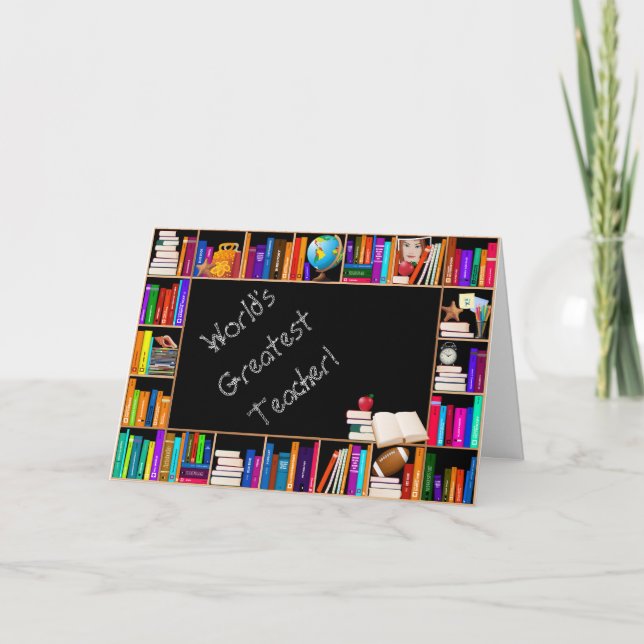 Greeing kort för världsmästarelärare (Framsida)