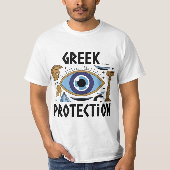 GREEK EVIL ÖGA PROTECTION TEE SHIRT MANAR (Framsida)