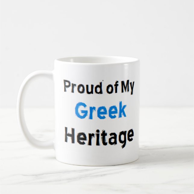 greek heritage coffee mug kaffemugg (Vänster)