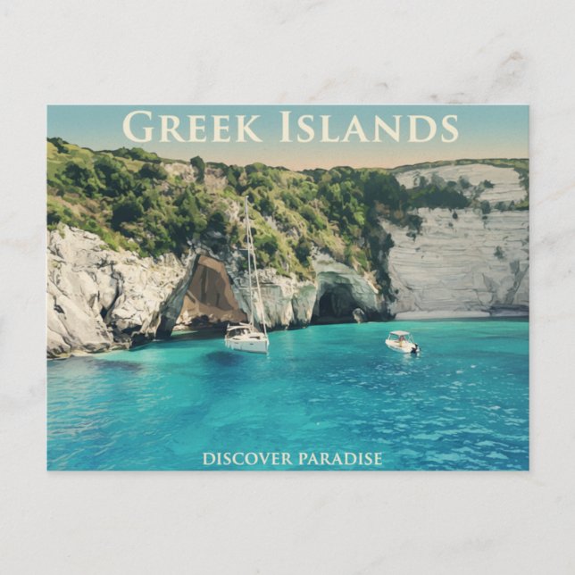 Greek Islands Postcard Vykort (Framsida)
