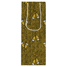Greek Key Celebration Toast - Gold & Black