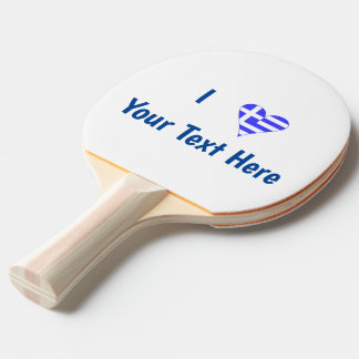 Greek Love Flag Heart Personalized Pingisracket