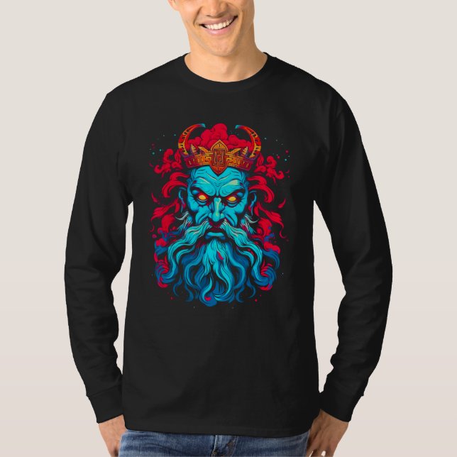 Greek Mythology God of Death Hades T Shirt (Framsida)