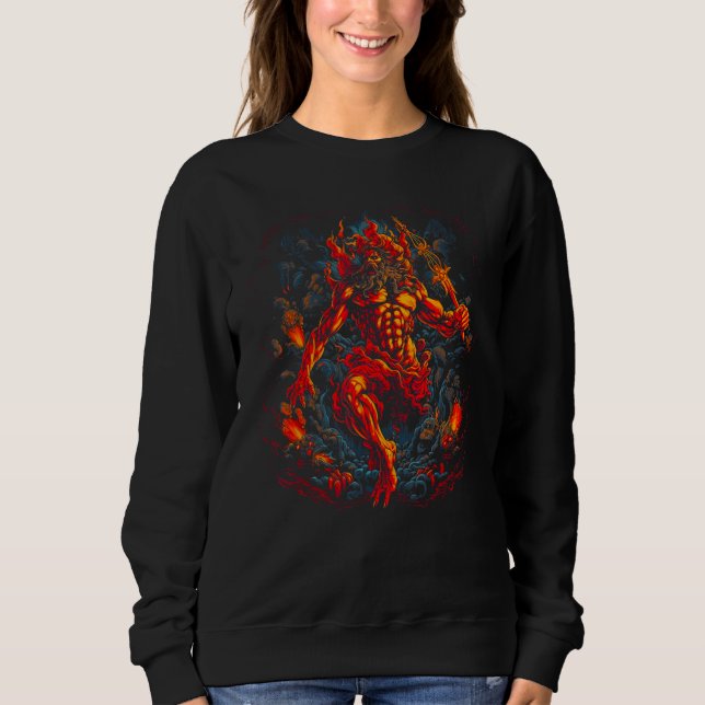 Greek Mythology Hades God of Death T Shirt (Framsida)