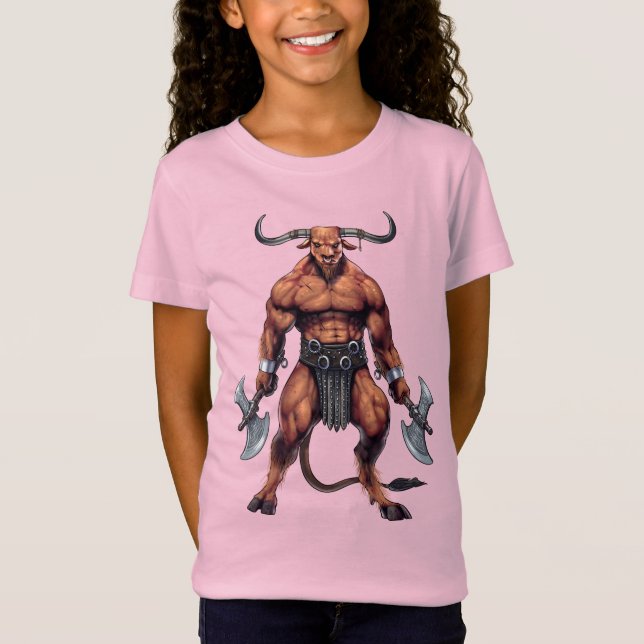 Greek Mythology Minotaur T Shirt (Framsida)