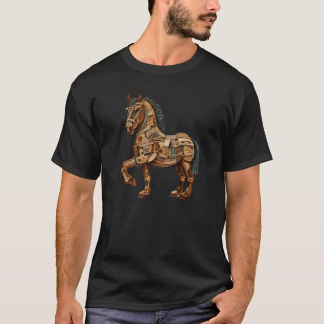 Greek Mythology The Odyssey Greek History Trojan H T Shirt (Framsida)