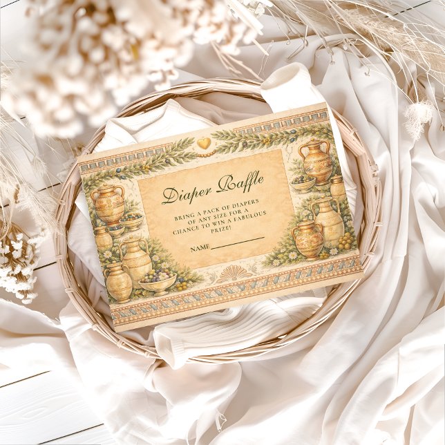 Greek Olive Diapper Raffle Tilläggskort (Skapare uppladdad)