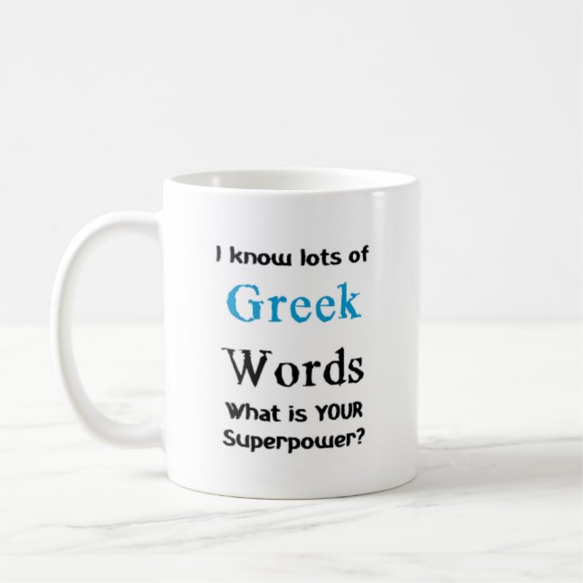 greek ord kaffemugg (Vänster)